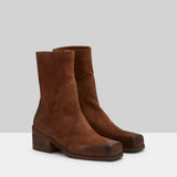 Marsell Cassello Tronchetto Pelle Vitello Rovescio Basalto Boots