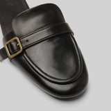 Marsell Distesa Black Leather Mule
